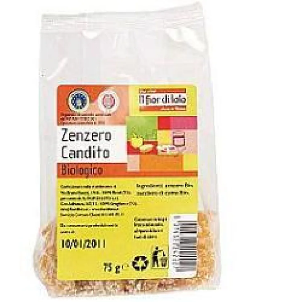 Fior Di Loto Zenzero Candito Bio, 75g
