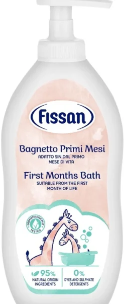 Fissan Bagnetto Primi Mesi - Detergente delicato per corpo e capelli ad azione lenitiva, 400 ml