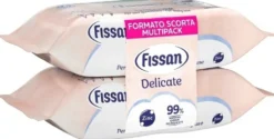 Fissan Salviettine Delicate lenitive per il cambio pannolino, 140 salviette