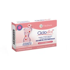 Fitobios Ciclodol - Integratore alimentare per i disturbi del ciclo mestruale, 20 compresse