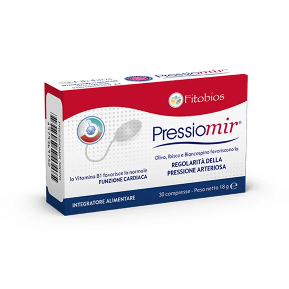 Fitobios Pressiomir Integratore Alimentare, 30 Compresse