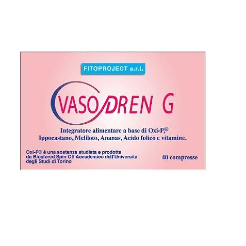 Fitoproject Vasodren G Integratore Alimentare 40 Compresse