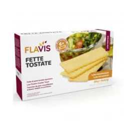 Flavis Fette Tostate Aproteiche Ricche di Fibre Povere di Sodio, 205g