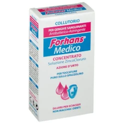 Forhans Medico - Collutorio concentrato antisettico e astringente per le gengive sanguinanti, 75 ml