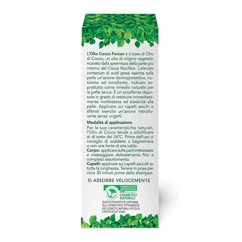 Forsan Olio Cocco Nutriente Corpo e Capelli, 100ml