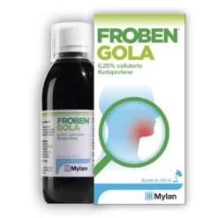 Froben Gola Collutorio 0,25% Flurbiprofene Trattamento di Stati Infiammatori del Cavo Orofaringeo, 160ml