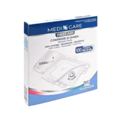 Gammadis Farmaceutici Medicare - Compresse di Garza in Cotone 10 x 10 cm, 100 compresse