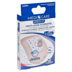 GammaDis MediCare - Cerotti Azione Cicatrizzante con Acido Ialuronico Misura 5 x 7,5 cm, 6 Pezzi