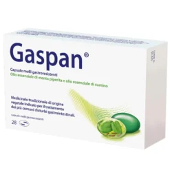 Gaspan per Disturbi Gastrointestinali, 28 Capsule Molli Gastroresistenti