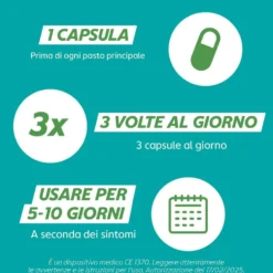 Gaviscon Intestino Gonfiore e Meteorismo - Dispositivo medico per i disturbi intestinali, 30 capsule