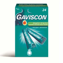 Gaviscon Sospensione Orale Aroma Menta per Bruciore di Stomaco Occasionale, 24 Bustine Monodose da 10ml