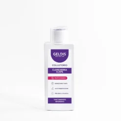 Geldis Collutorio Clorexidina 0,20% ad azione igienizzante contro placca tartaro e alitosi gusto frutti di bosco, 200 ml