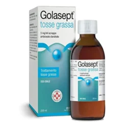 Golasept Tosse Grassa - Sciroppo mucolitico all'ambroxolo per la tosse grassa, flacone da 200 ml
