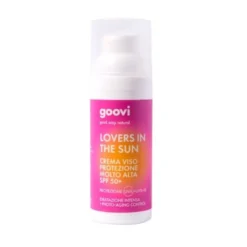 Goovi Lovers in the Sun - Crema solare viso idratante con protezione molto alta SPF50+, 50 ml