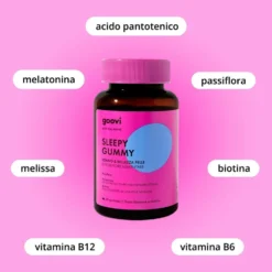 Goovi Sleepy - Integratore per il sonno e il benessere della pelle, 60 caramelle gommose