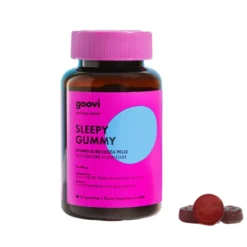 Goovi Sleepy - Integratore per il sonno e il benessere della pelle, 60 caramelle gommose
