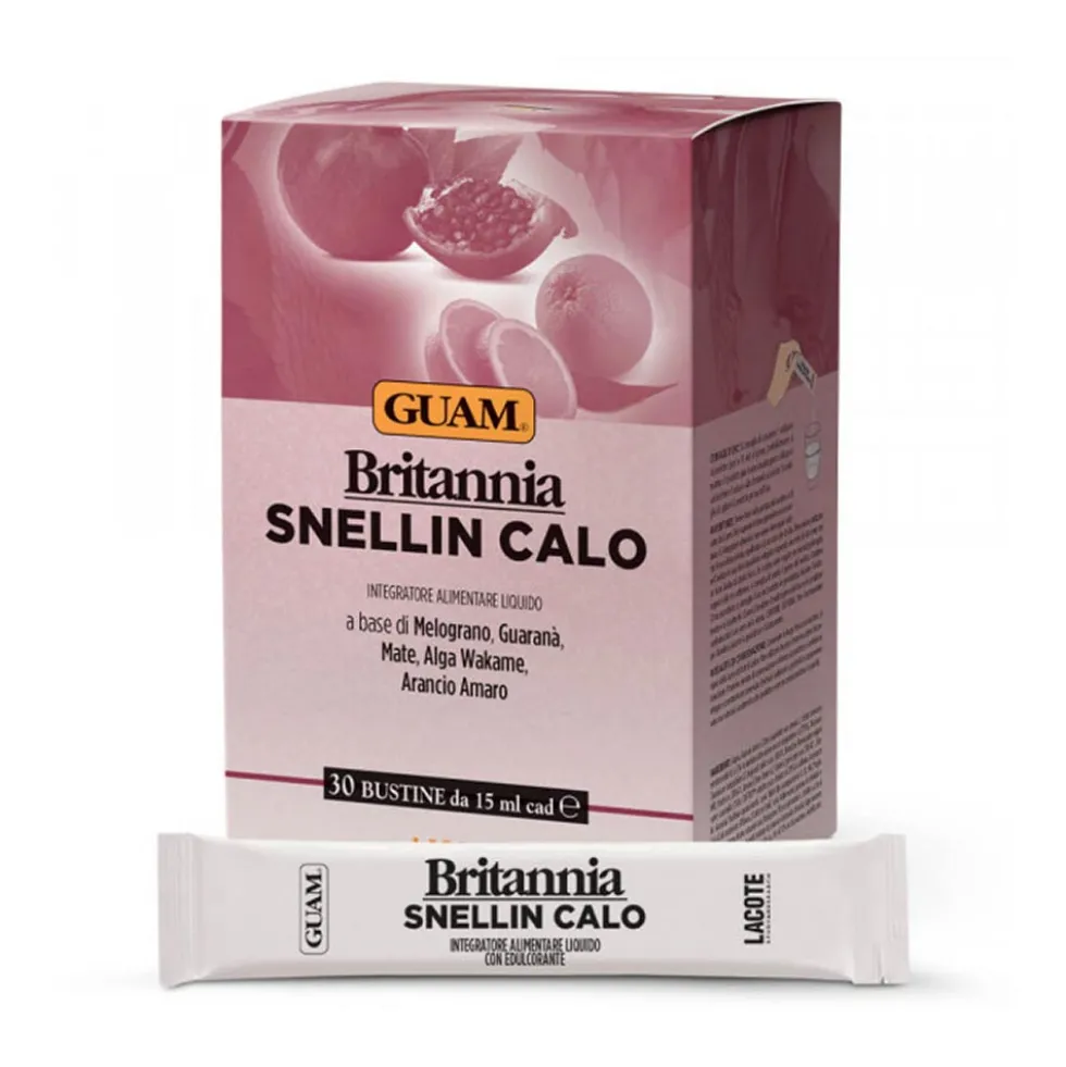 Guam Britannia Snellin Calo Integratore Metabolismo Controllo Peso, 30 Bustine