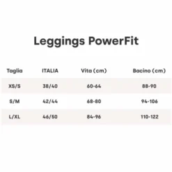 Guam Leggings Fibramar Power Fit Colore Grigio Taglia L/XL 46-50, 1 Pezzo
