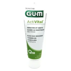 Gum Activital Q10 - Dentifricio antiplacca per rinforzare denti e gengive, 75 ml