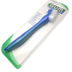 GUM Denture Brush 201 - Spazzolino per dentiera per la pulizia della protesi, 1 pezzo