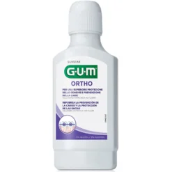GUM Ortho Collutorio per Portatori di Apparecchio Ortodontico 0% Alcol, 300ml