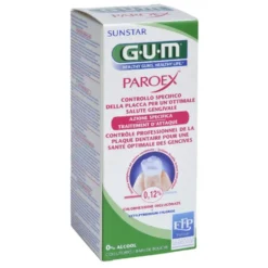 Gum Paroex 0,12% - Collutorio antisettico per il trattamento di placca e gengivite, 300 ml