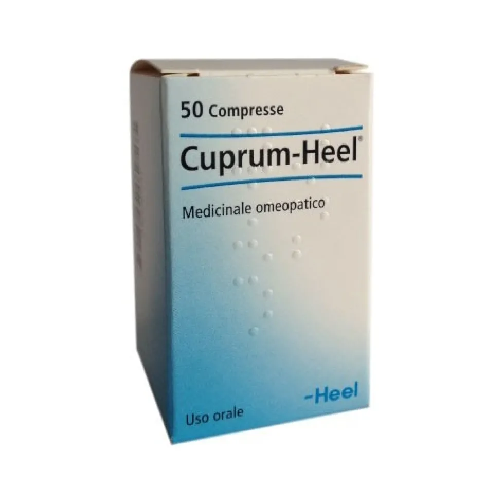 Guna Cuprum Heel - Medicinale omeopatico con azione antispastica e antidolorifica, 50 compresse