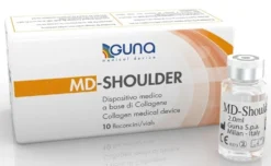 Guna MD-Shoulder - Dispositivo medico iniettabile a base di collagene per la mobilità della spalla, 10 flaconcini da 2 ml