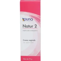 Guna Natur 2 - Crema intima omeopatica lenitiva contro la secchezza, 75 ml con applicatore