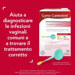 Gyno-Canesten Gyno-Canestest - Autotest vaginale per la diagnosi delle infezioni, 1 tampone