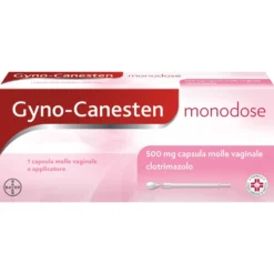 Gynocanesten Mono Trattamento Infezioni Vaginali e Organi Genitali Femminili Esterni da Candida, 1 Capsula Vaginale Monodose + Applicatore