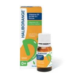 Haliborange Vitamina D3 20.000 U.I. - Integratore in gocce per la carenza di vitamina D, 8 ml