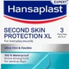 Hansaplast Second Skin Protection - Cerotti autoadesivi per le ferite superficiali XL, 3 cerotti