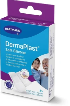 Hartmann DermaPlast Soft Silicone Cerotti 2 Formati, 8 cerotti