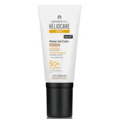 Heliocare 360 Water Gel Color Beige SPF 50+ Gel fotoprotettivo e colorato per il viso bronze, 50 ml
