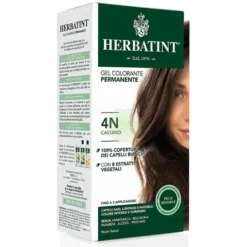 Herbatint Gel Colorante Permanente Tinta Colore 4n Castano Naturale 3dosi, 300ml