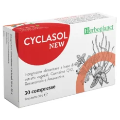 Herboplanet Cyclasol New - Integratore per il metabolismo di colesterolo e carboidrati, 30 compresse