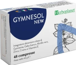 Herboplanet Gymnesol New - Integratore per il metabolismo e il controllo del peso, 48 compresse