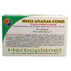 Herboplanet Hs112 Ananas Comp Integratore alimentare anticellulite e drenante, 48 compresse