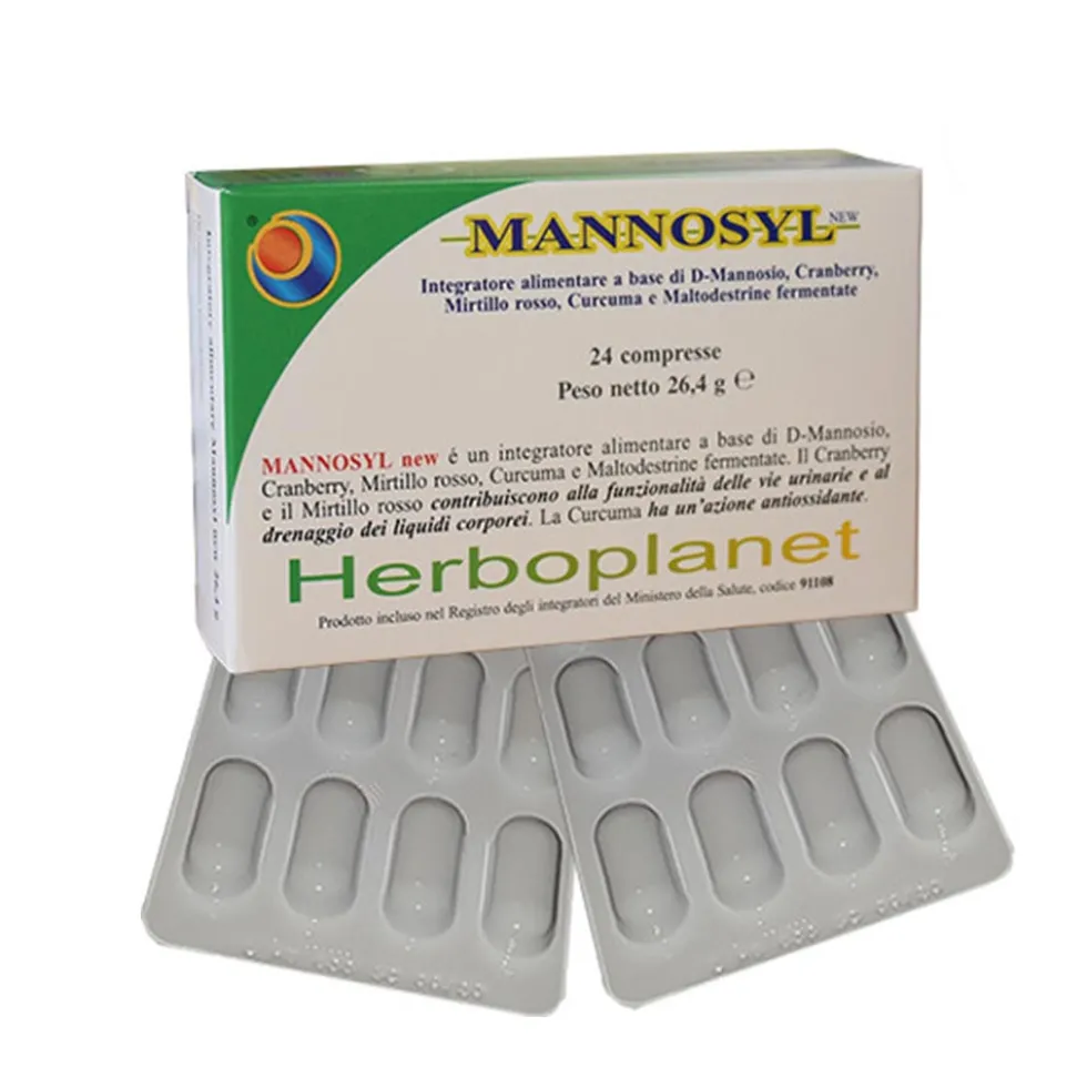 Herboplanet Mannosyl Integratore Alimentare, 24 Compresse