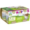 HiPP Biologico Omogeneizzato di Pollo e Vitello dai 4+ Mesi, 4 x 80g