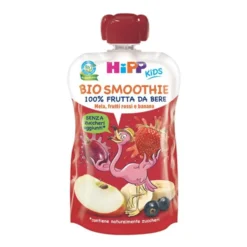 Hipp Frullato di mela, frutti rossi e banana - Frutta da bere biologica dal 1° anno, 120 ml