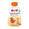 HiPP Frutta frullata mela, pesca, banana e biscotto - Merenda biologica dai 6 mesi, 90 g