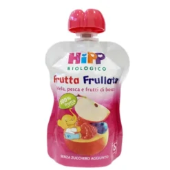 HiPP Frutta frullata mela pesca e frutti di bosco dal 6° mese, 90 g