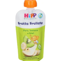HiPP Frutta Frullata Pera Banana e Kiwi dal 6° mese, 90 g