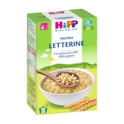 HiPP Pastina Letterine - Pastina biologica per lo svezzamento dal 6° mese, 320 g