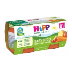 HiPP Sugo pomodoro e verdure - Condimento biologico per bambini da 8 mesi, 2 vasetti da 80 g