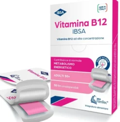 IBSA Vitamina B12 Integratore Alimentare Metabolismo Energetico, 30 film orali