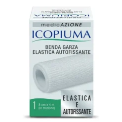 Icopiuma Benda-garza elastica autofissante, 1 pezzo da 8 cm x 4 m