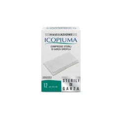 Icopiuma Compresse sterili di garza idrofila - Garze per la medicazione, 12 pezzi da 18x40 cm